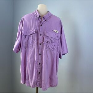 Magellan Outdoors Men's Purple Button Down Shirt